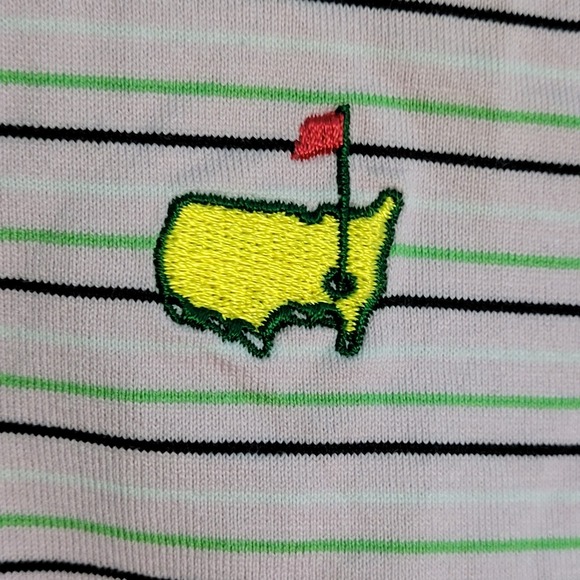 Magnolia‎ Lane Masters Polo Shirt Women's Size L Large Pink Striped Short-Sleeve - Picture 2 of 10